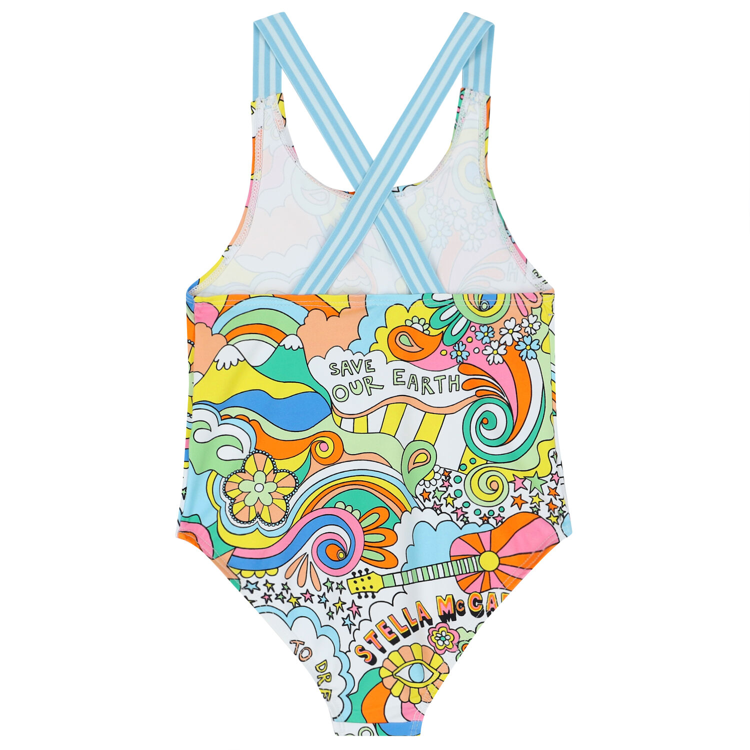 Girls Multi-Colored Swimsuit, 1, hi-res