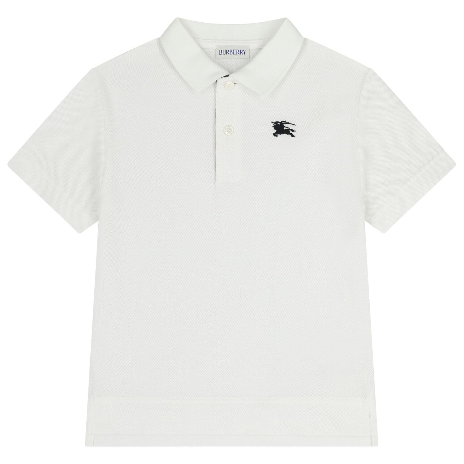 Boys White EKD Logo Polo Shirt, 1, hi-res