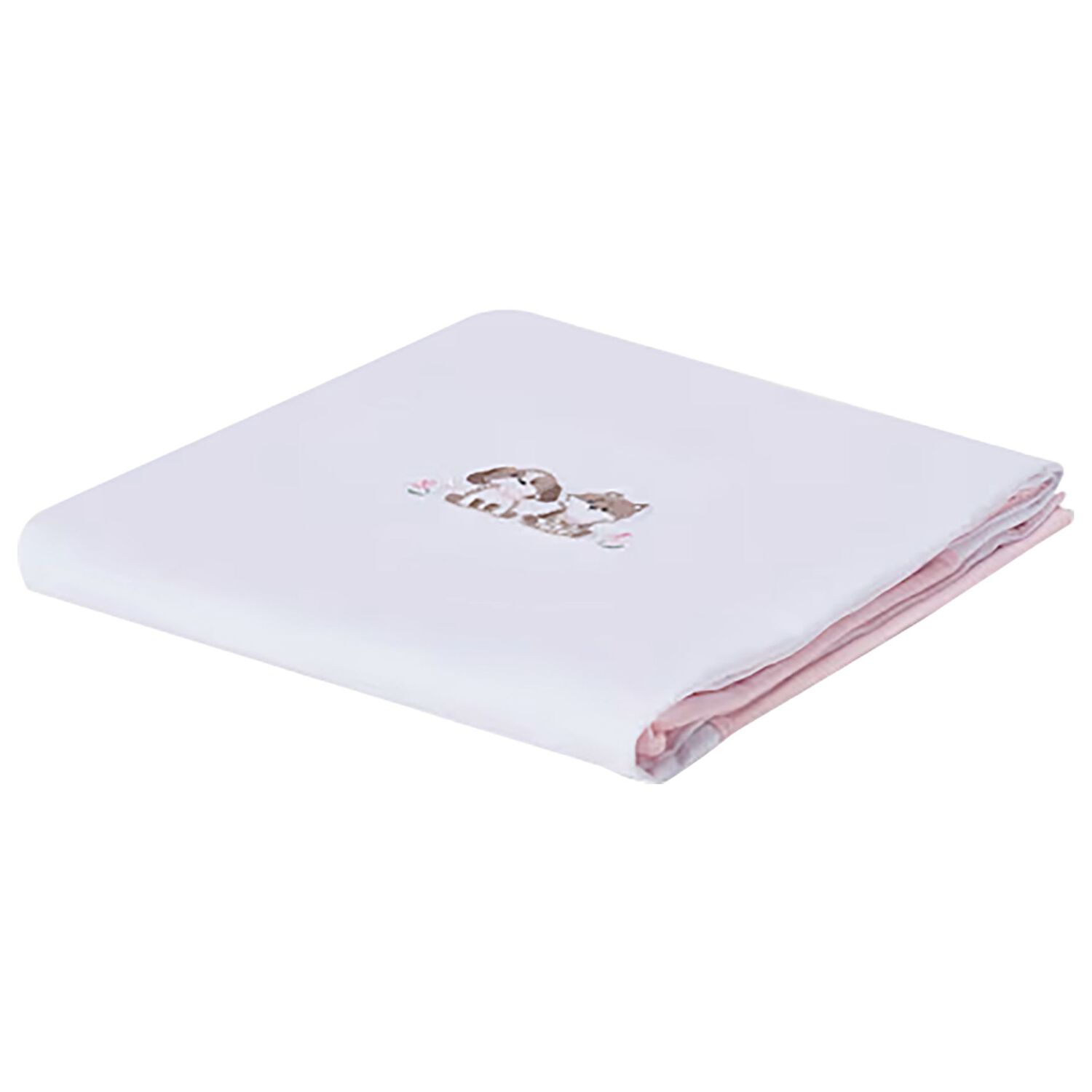 بطانية الابيض و الوردي للبنات , 1, hi-res