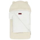 Beige & White Teddy Bear Baby Nest, 1, hi-res