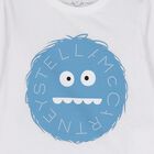 توب اولاد بأكمام طويله بالشعار باللون الابيض , 1, hi-res