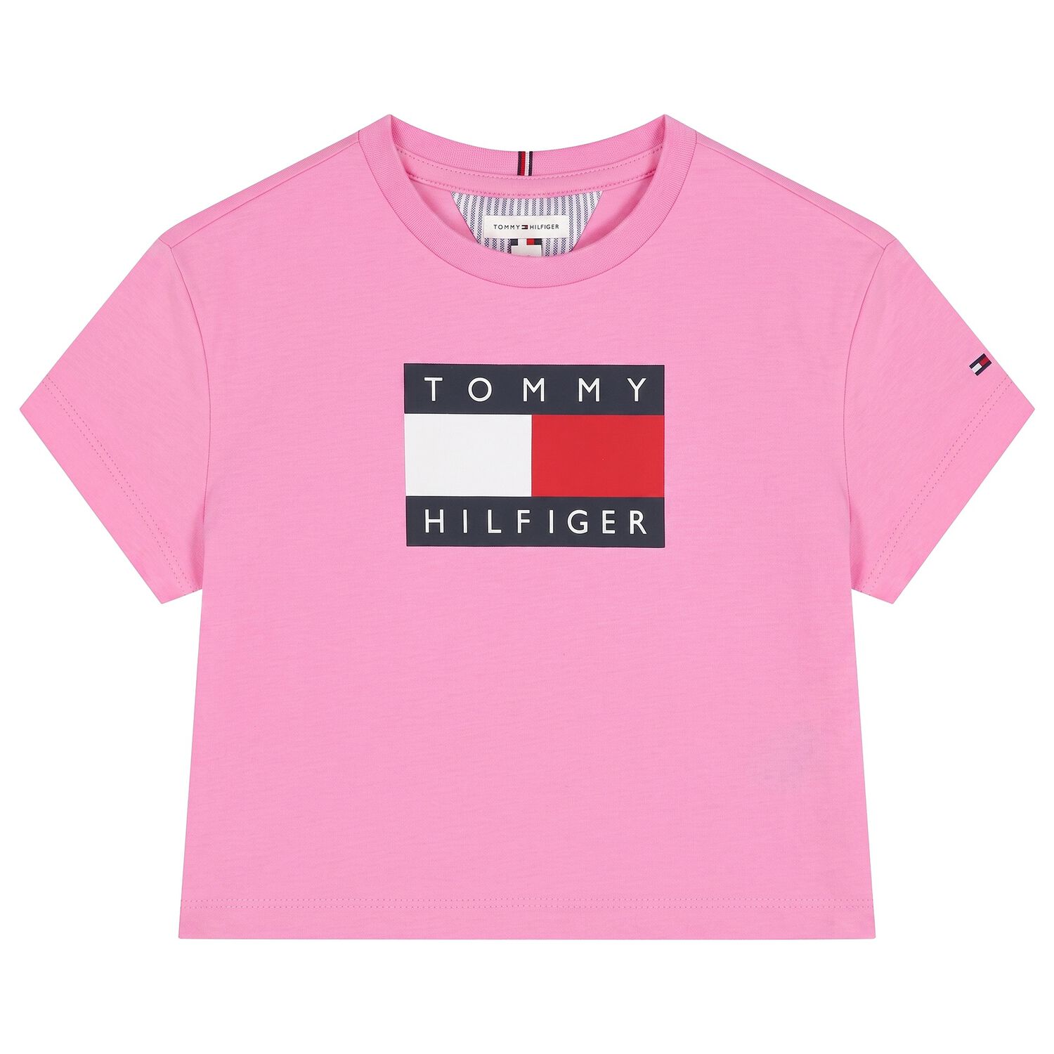 Girls Pink Logo T-Shirt, 4, hi-res