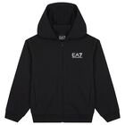 Boys Black Logo Tracksuit, 2, hi-res
