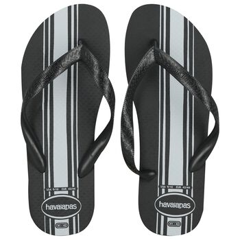 Black Logo Flip Flops