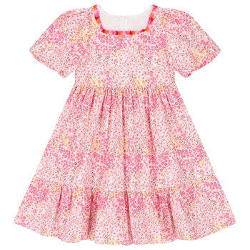Girls Pink Floral Dress