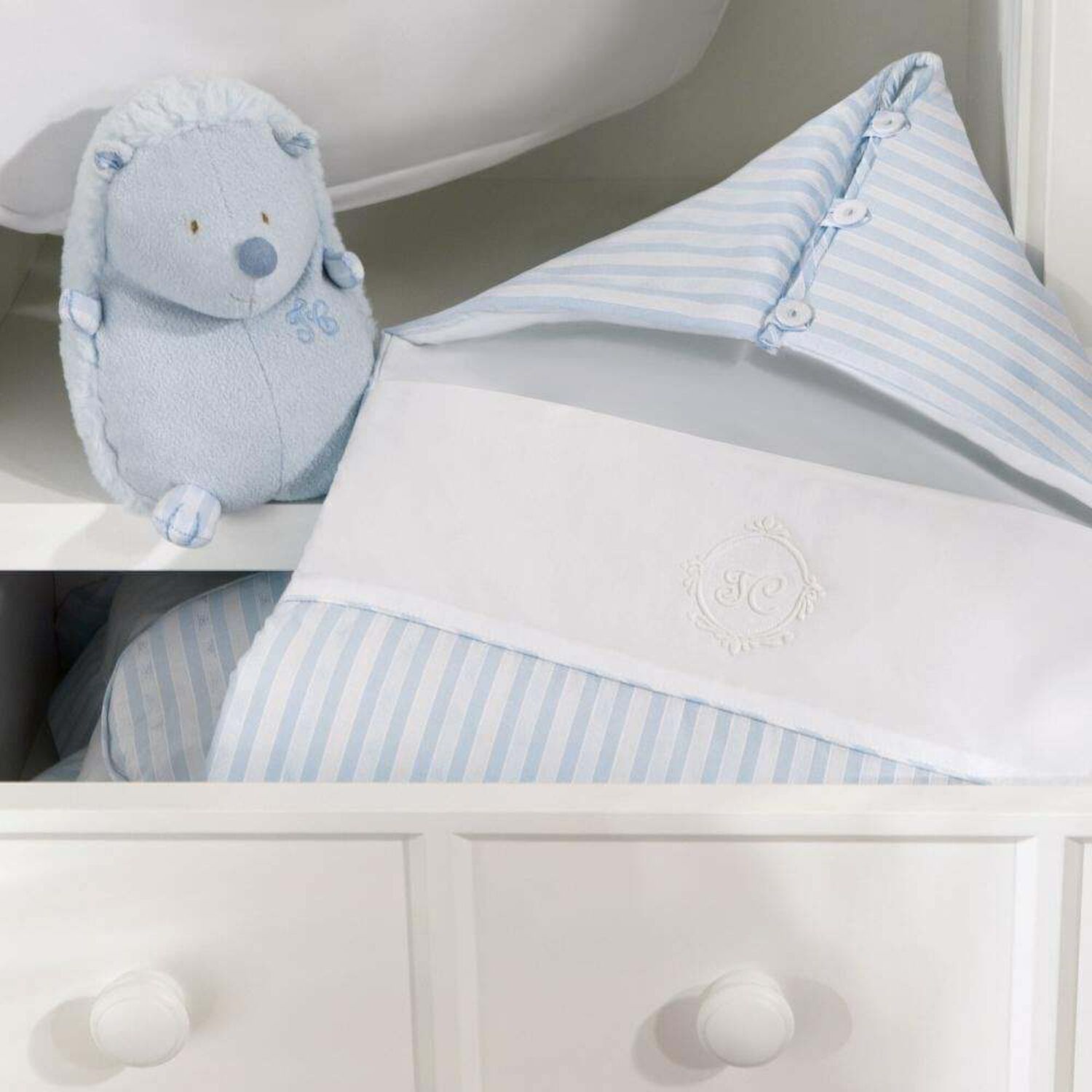 مدس مخطط باللون الازرق للاولاد, 1, hi-res image number null