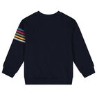 Boys Navy Blue & Grey Tracksuit, 1, hi-res