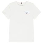 Boys White Logo T-Shirt, 3, hi-res