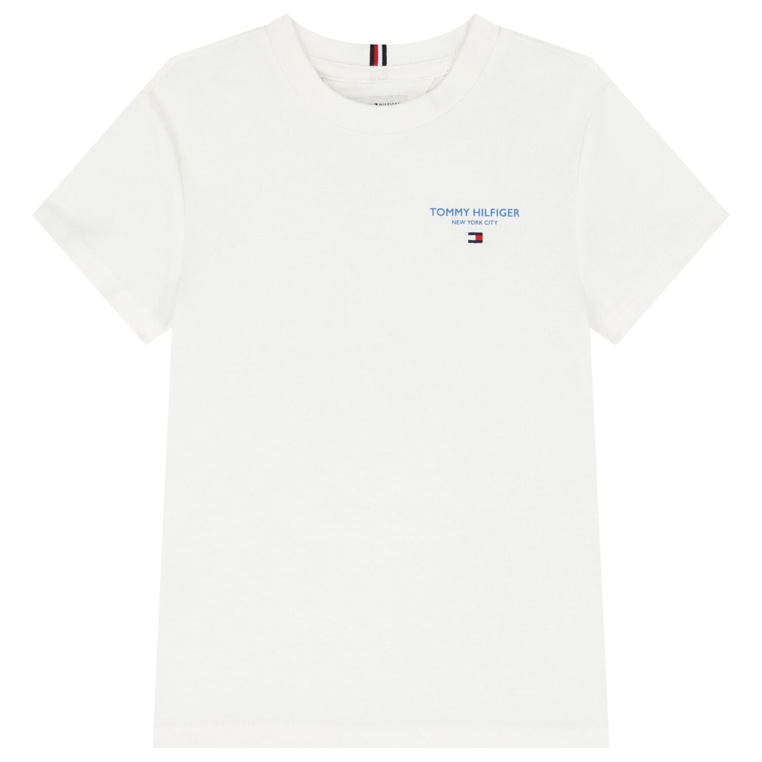 Boys White Logo T-Shirt, 3, hi-res