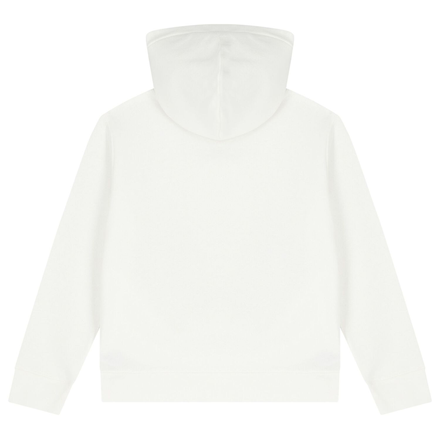 Boys White Logo Polo Bear Hooded Top, 1, hi-res