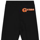 بنطلون أولاد رياضي بالشعار باللون الأسود, 1, hi-res