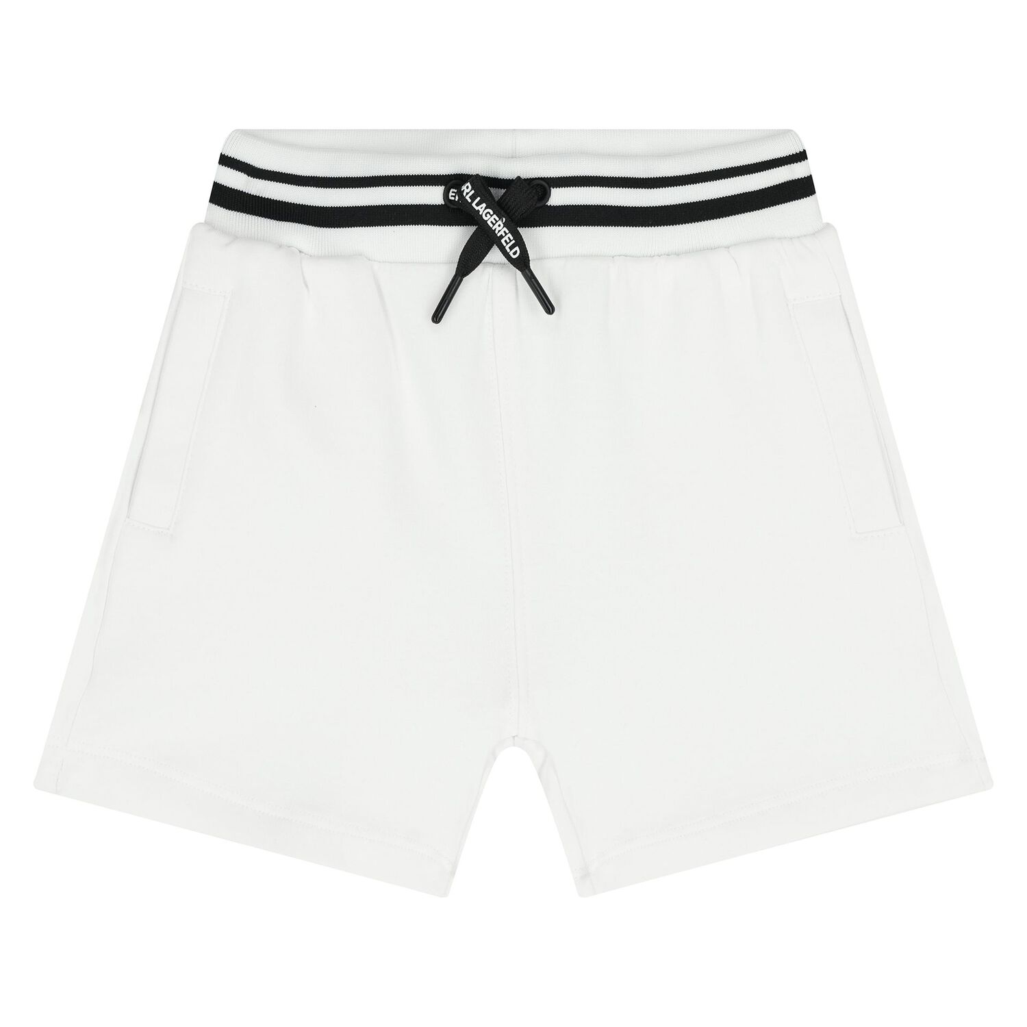 Boys Black & White Logo Shorts Set, 1, hi-res