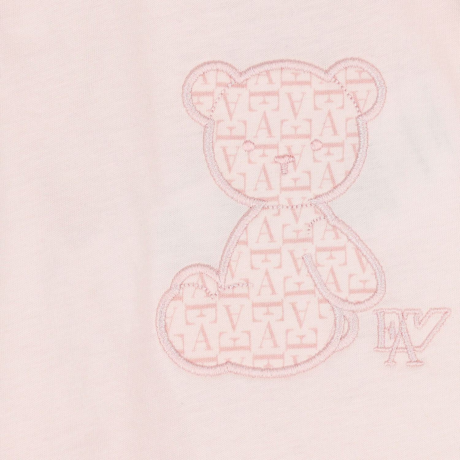 Baby Girls Pink Teddy Bear Babygrow, 3, hi-res