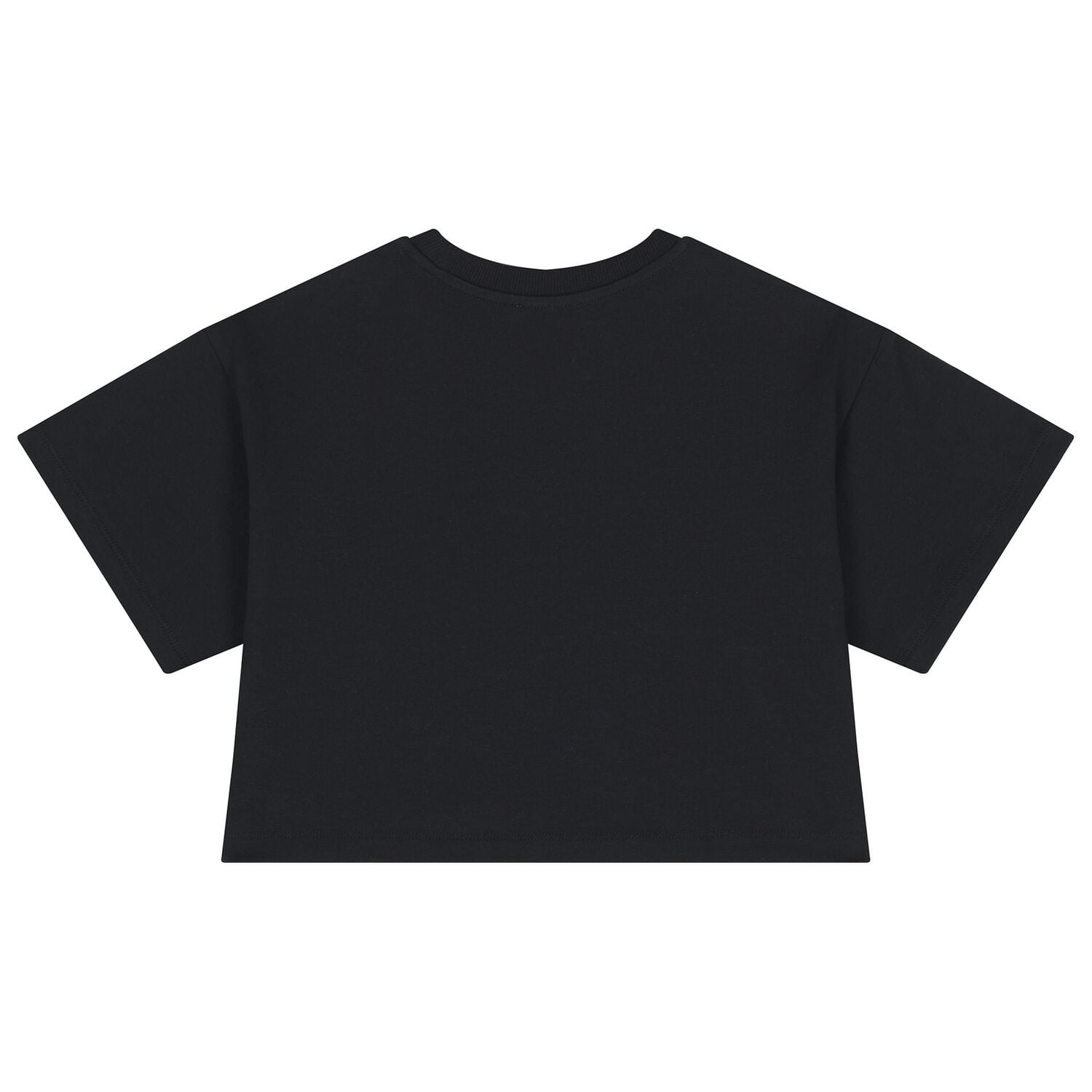 Girls Black Teddy Bear Logo T-Shirt, 5, hi-res