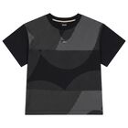 Boys Black & Grey Logo T-Shirt, 1, hi-res