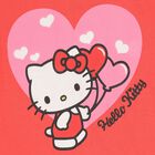 طقم شورت للبنات بتصميم هيلو كيتي باللون الأحمر, 1, hi-res