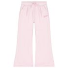Girls Pink Logo Trousers, 1, hi-res