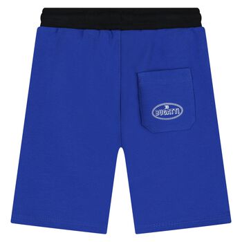 Younger Boys Blue Logo Shorts