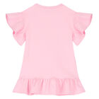 Girls Pink Floral Dress, 1, hi-res