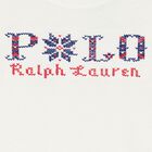 توب أولاد بأكمام بالشعار باللون الأبيض, 1, hi-res