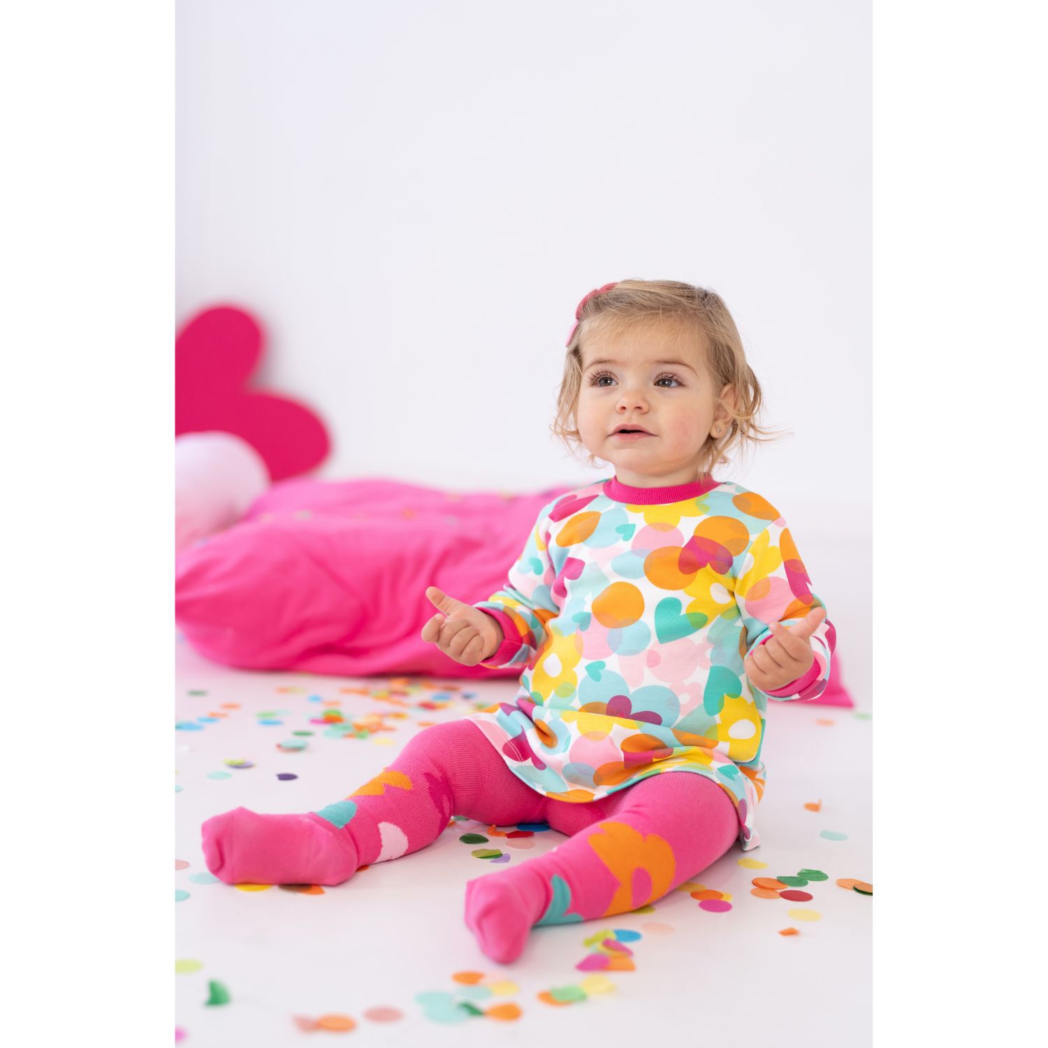 Girls Multi-Coloured Dress Set, 1, hi-res image number null