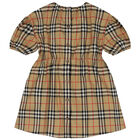 Girls Beige Check Dress, 1, hi-res