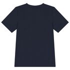 Boys Navy Blue Logo T-Shirt, 4, hi-res