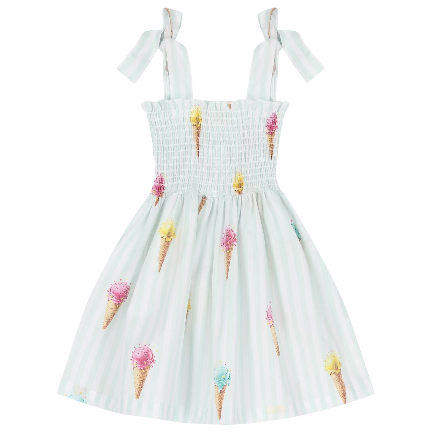 Girls Green Ice Cream Beach Dress, 1, hi-res image number null
