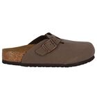 Beige Logo Leather Clog , 1, hi-res