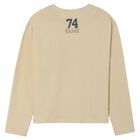 Boys Beige Long Sleeve Top, 1, hi-res