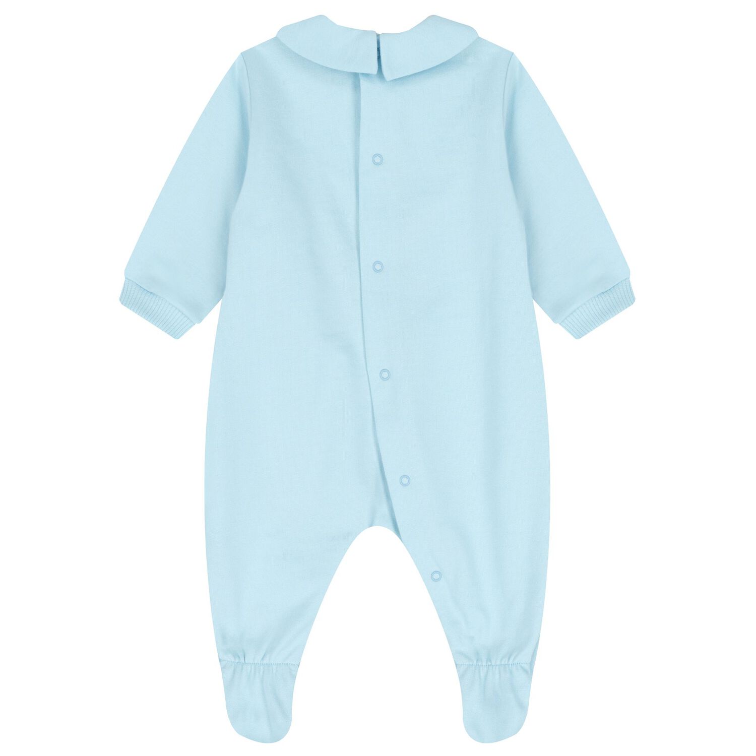 Blue Teddy Bear Logo Babygrow, 3, hi-res