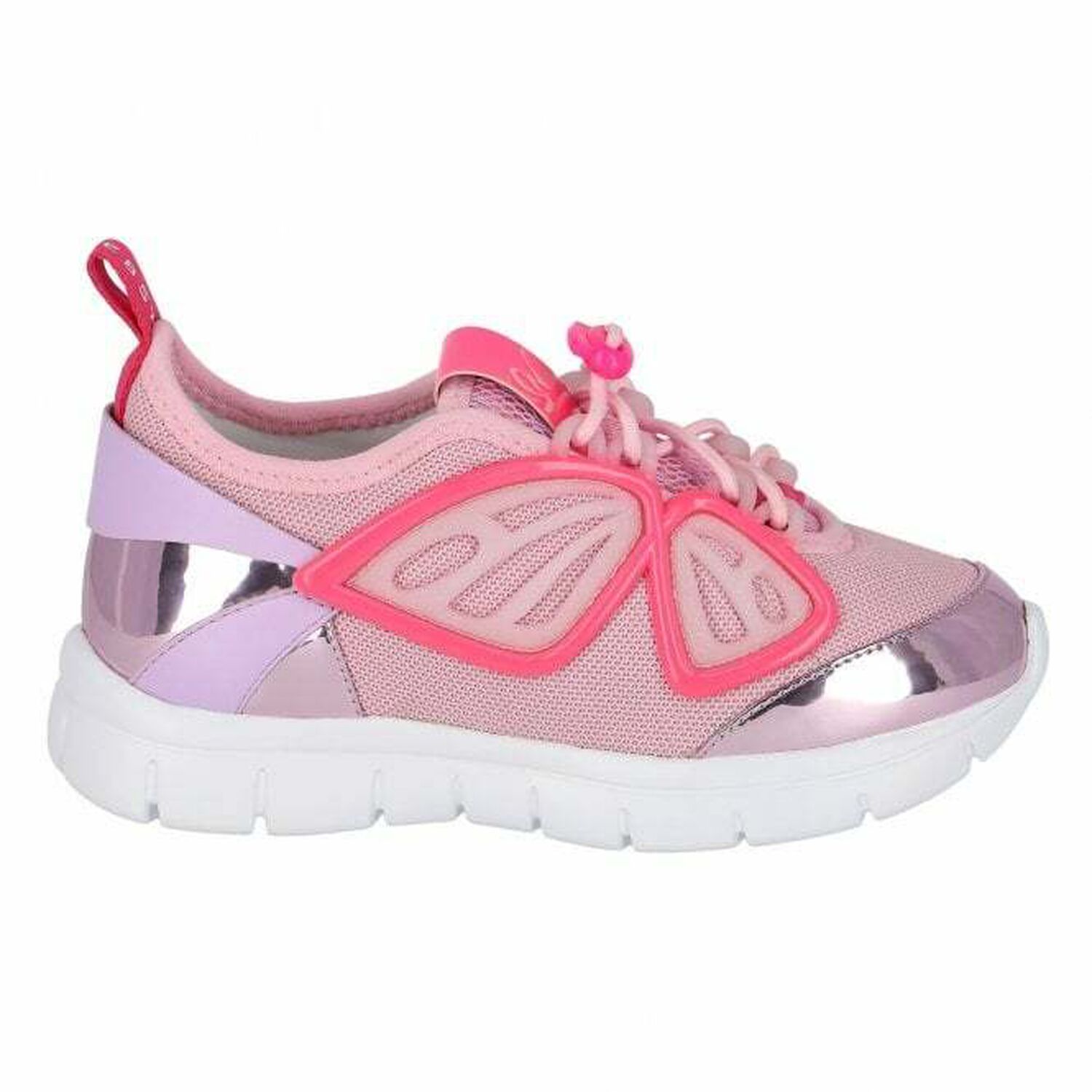 Girls Pink & Lilac Fly By Trainers, 1, hi-res image number null