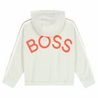 Girls Grey Logo Zip Up Top, 1, hi-res