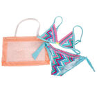 طقم بيكيني كروشية أزرق للبنات, 1, hi-res