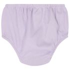 Baby Girls Purple Logo Dress, 1, hi-res