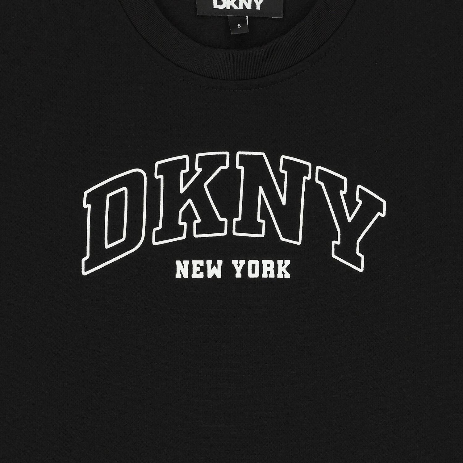 تيشيرت أولاد بالشعار باللون الأسود, 1, hi-res image number null