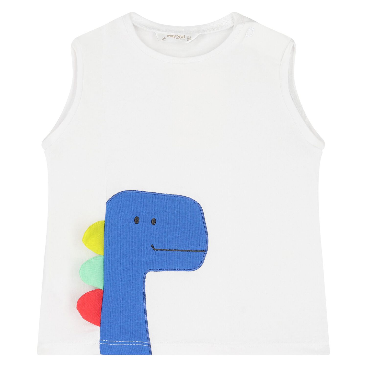 مجموعة شورت قطني أزرق بطبعة ديناصور للأولاد الصغار (مجموعة من 3 قطع), 2, hi-res image number null