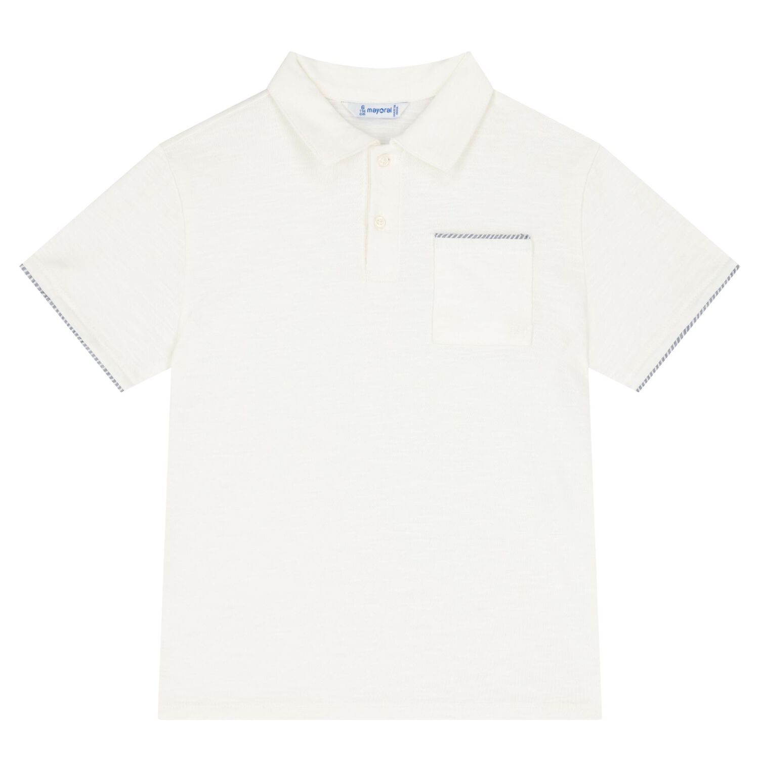 Boys White & Navy Striped Shorts Set, 1, hi-res