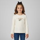 Girls Ivory Long Sleeeve & Scrunchie Set, 1, hi-res