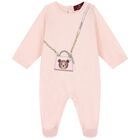 Baby Girls Pink Bag Babygrow, 2, hi-res