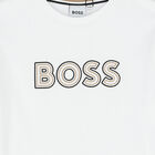 تيشيرت بالشعار باللون الابيض للأولاد, 1, hi-res