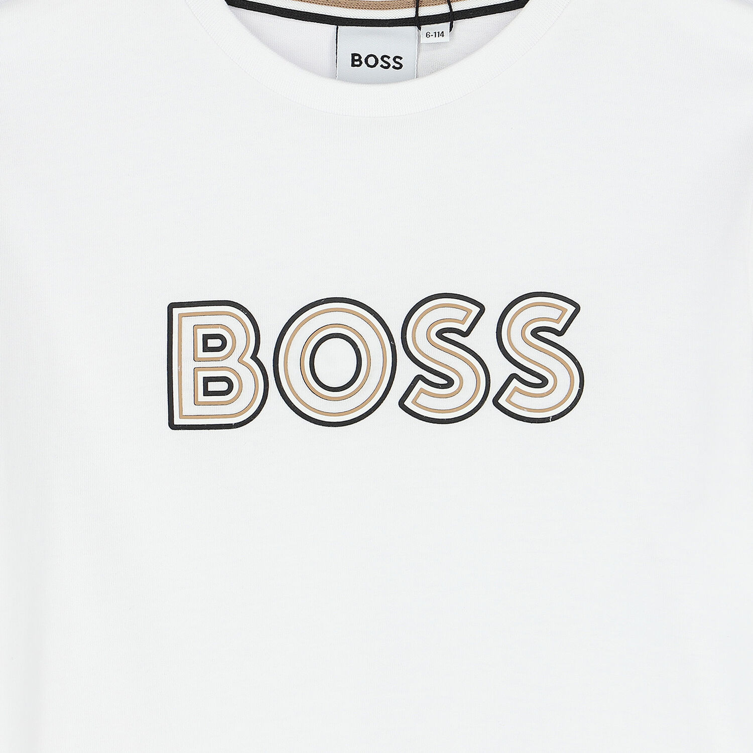 تيشيرت بالشعار باللون الابيض للأولاد, 1, hi-res