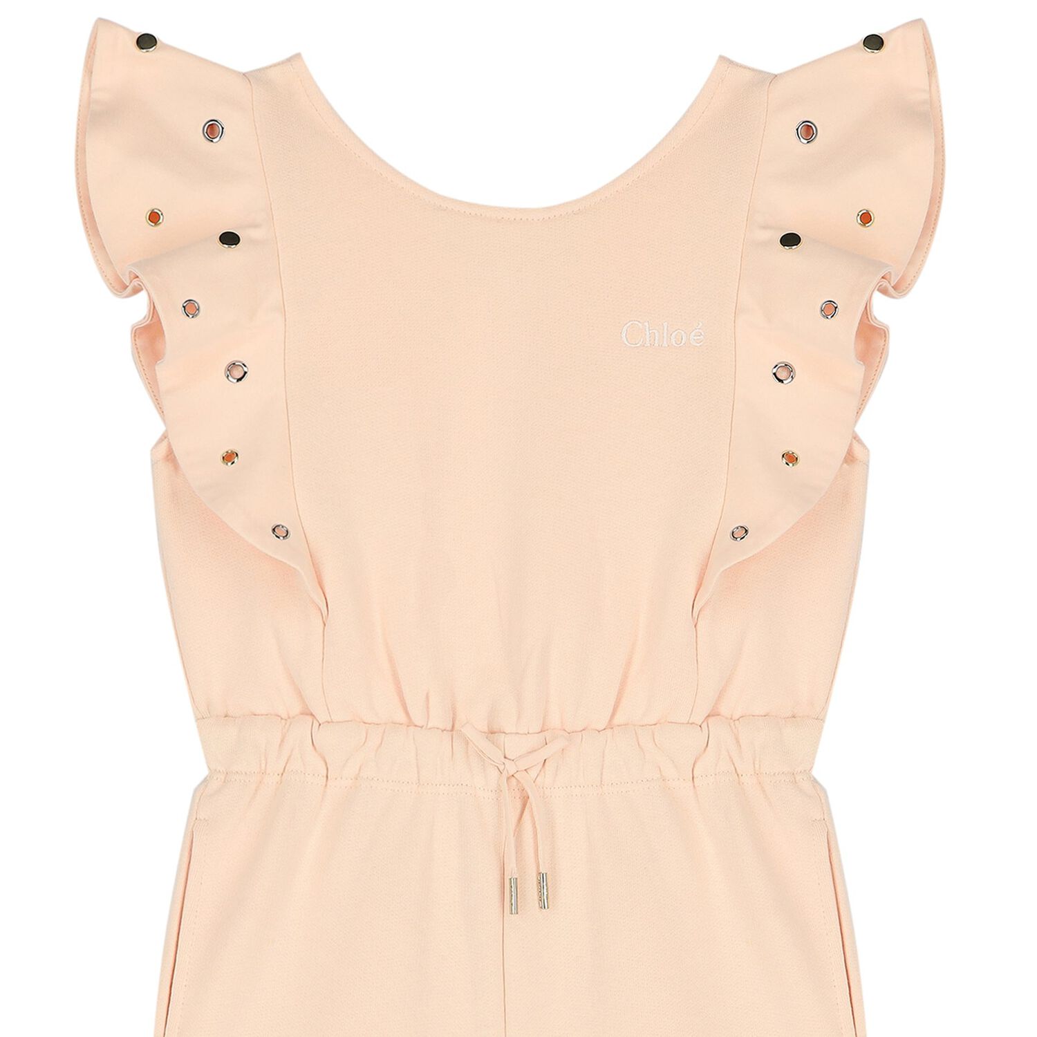 Girls Pink Logo Playsuit, 1, hi-res image number null