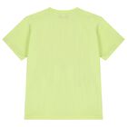 Boys Neon Yellow & Navy Blue Shorts Set, 1, hi-res