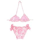 بيكيني بنقشة الغابة باللونين الوردي و الابيض للبنات , 1, hi-res