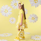 Girls Yellow Daisy Bag, 1, hi-res