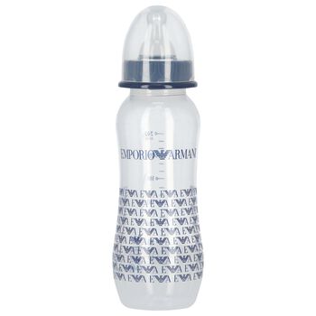 Baby Boys Navy Blue Logo Baby Bottle