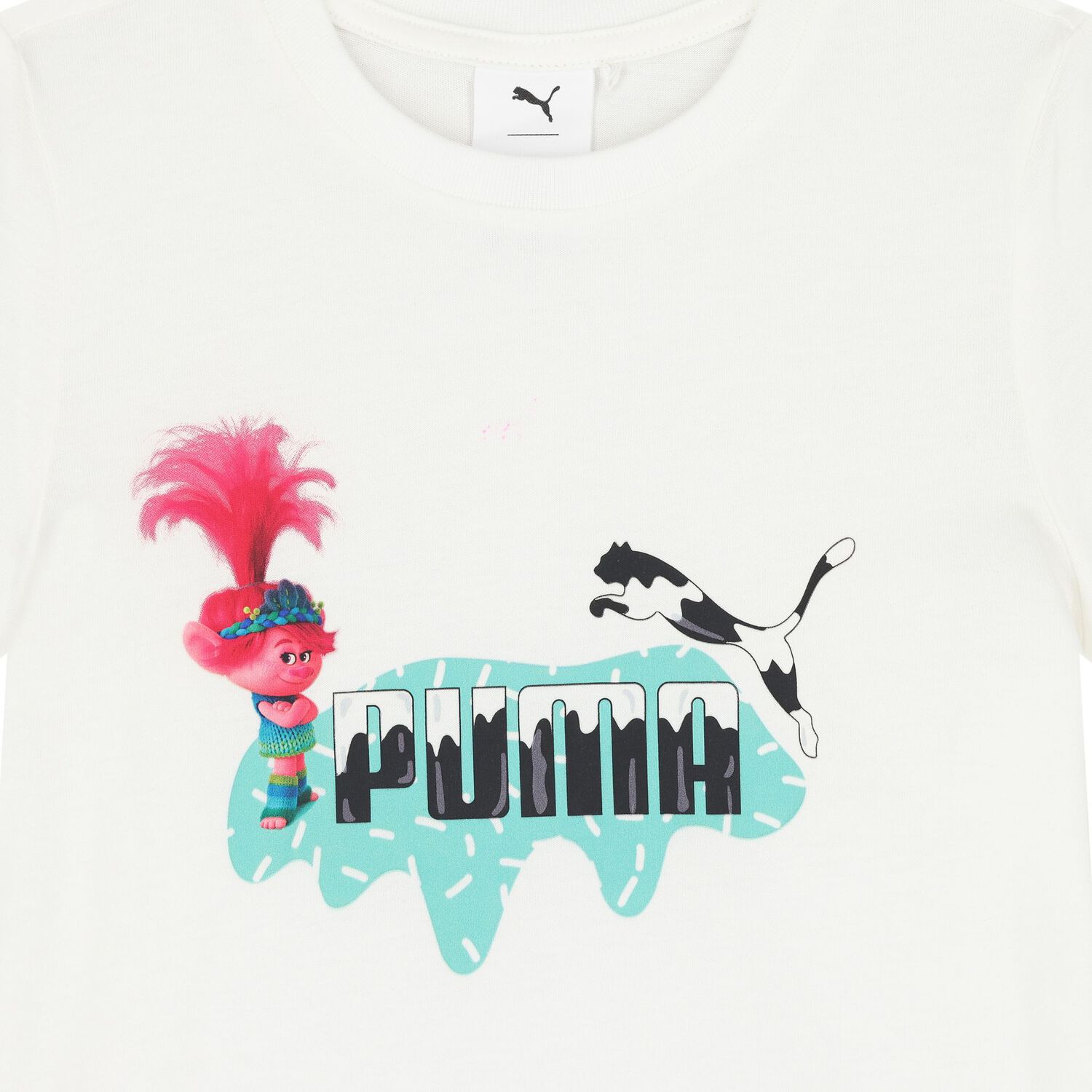 تيشيرت بنات بطبعة باللون الأبيض, 2, hi-res