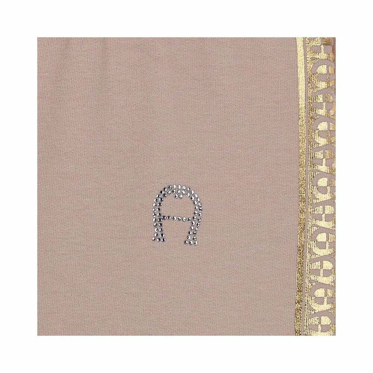 ليغز بالشعار باللون البيج والذهبى للبنات, 1, hi-res