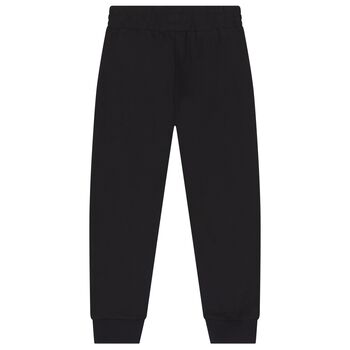 Boys Black Logo Joggers